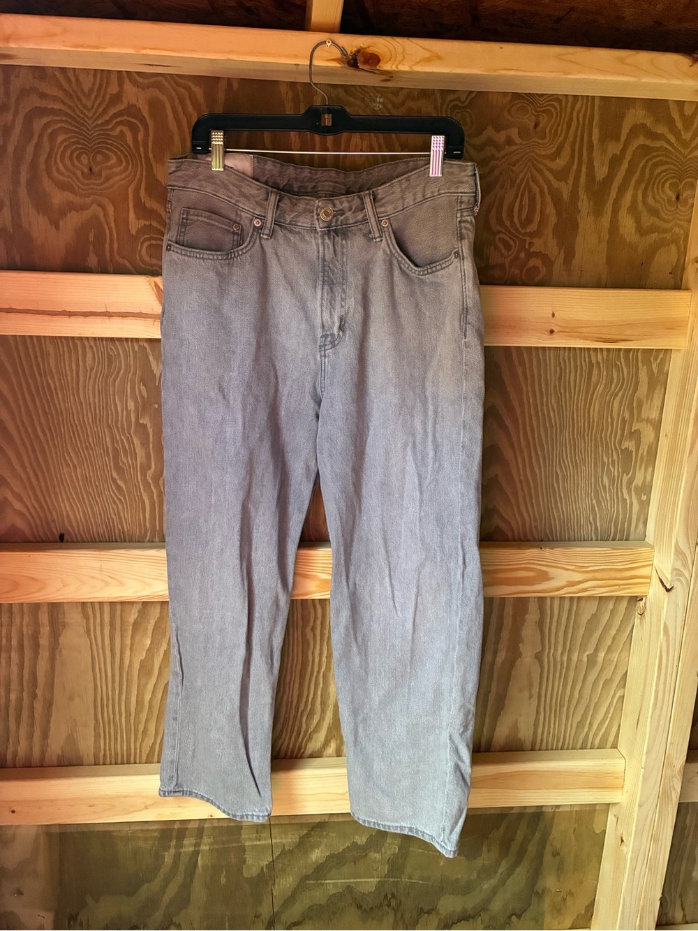 H&M Men's Light Gray Loose Jeans